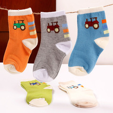 2018 Spring & Autumn new boys & girls long socks cartoon sports sock children's socks 5pairs/lot 2024 - buy cheap