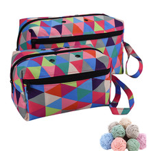 DIY Yarn Storage Crochet Bag for Crochet Hooks Knitting Needles Sewing Accessories Wool Holder Bag Travel Organizer Bag For Mom 2024 - buy cheap