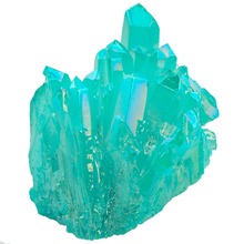 Tumbeelluwa turquesa verde titânio revestido cristal rock cluster geodo drusa pedra preciosa decoração de casa amostra 2024 - compre barato