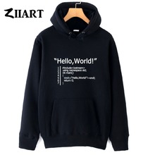 hello world C++ include iostream using namespace std couple clothes girls woman female autumn winter cotton fleece hoodies 2024 - buy cheap
