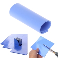 100x100x2mm cpu bloco térmico, dissipador de calor e resfriamento condutor de silicone almofada de silicone 10166 2024 - compre barato