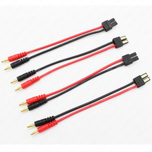 10 pcs /Lot 4.0mm Banana Plug to TRX Male Connector Adaptor Cable 14cm for Lipo Battery Balance Charging 2024 - buy cheap