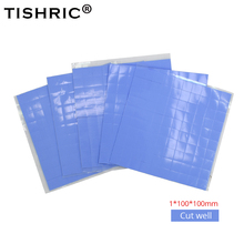 TISHRIC-almohadillas térmicas para disipador de calor de CPU, almohadilla de silicona conductora de refrigeración, 10mm x 10mm x 1mm, novedad de 2018, 10 Uds., envío directo 2024 - compra barato