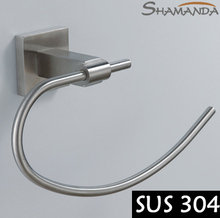 Free Shipping Solid 304 Stainless Steel (sus 304)nickel Brushed Bathroom Accessories Products Towel Ring,towel Holder-55005 2024 - buy cheap