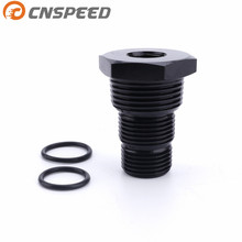 CNSPEED-Adaptador de filtro de aceite roscado para coche, tuerca para coche YC101283, Universal, de aluminio, 1/2-28 a 3/4-16 13/16-16 3/4NPT, color negro 2024 - compra barato