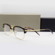 Gafas Vintage de alta calidad unisex, lentes graduadas con montura redonda ovalada, caja original, TB707 2024 - compra barato