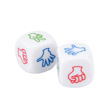 Funny 2Pcs Finger Guessing Game Dice Rock Paper Scissors Game Toys Scissors Stone Boson Family Party Board Games 2024 - buy cheap
