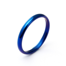 Mangopie 2mm azul 316l anéis de aço inoxidável para homem e mulher moda cauda anel 2024 - compre barato