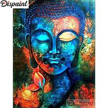 Dispaint-pintura de diamante 5D DIY "Buda religioso", bordado 3D de diamantes de imitación cuadrados o redondos, estilo punto de cruz, decoración para el hogar, A10697 2024 - compra barato