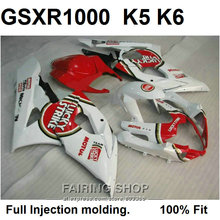 Kit de carrocería de carenado de molde de inyección para Suzuki GSXR1000 05 06, juego de carenados rojo y blanco GSXR 1000 2005 2006 VN25 2024 - compra barato