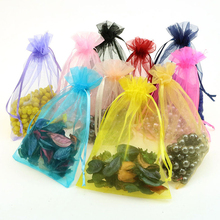Hot Sale 50pcs/lot 10x15cm Mixed Color Organza Bags Christmas Wedding Favor Gift Bags Tulle Jewelry Candy Pouches Cheap Sale 2024 - buy cheap