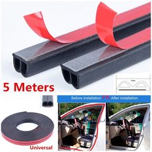 5m Self Adhesive Rubber Seal Strip Car Door Seal Trim Noiseproof B-Shaped Automotive Rubber Seal Strip 2024 - buy cheap