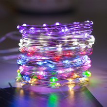 ROPIO 2M/5M LED Copper String Lights AA Battery Operated LED String Fairy Lights Christmas Wedding Party Decoration 2024 - buy cheap