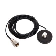 Cabo de alimentação da montagem 5 m da antena do ímã de 2 pces para a base magnética móvel da antena do conector pl259 do diâmetro do walkie talkie 5.5 cm 2024 - compre barato