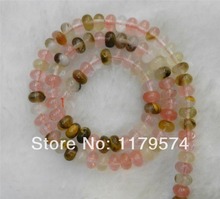 Wholesale And Retail New Product 4X6mm Watermelon Tourmaline Abacus Loose Beads Accessory Parts DIY Fashion Jewelry 15inch WJ322 2024 - buy cheap