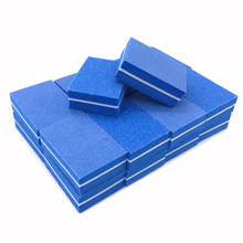 100pcs Mini Nail File Block Professional Nail Art Tools Limas Double-sided Sanding Buffer File Washable Sponge Blue Nail Files 2024 - buy cheap
