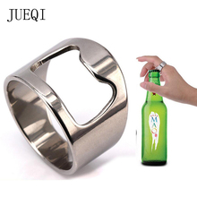 JUEQI Stainless Steel Bottle Opener Ring Stainless Steel Open Beer Bottle Ring Creative Bottle Opener Beer Opener 2024 - buy cheap