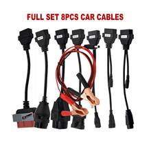 WOW Car автомобильные кабели Полный комплект 8 шт. автомобильный диагностический Соединительный адаптер для VD DS150E инструмент CDP TCS PLUS Pro 8 Автомобильный Кабель OBD2 кабели 2024 - купить недорого