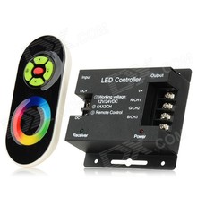 Tira de luz LED RGB controlador de atenuación táctil-negro (12-24 V) para tira de luz envío gratis 2024 - compra barato