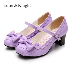 Zapatos de vestir Lolita de tacón alto para mujer, calzado de vestir, zapatos de salón Mary Jane 2024 - compra barato