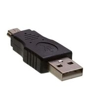 2pcs/lot USB 2.0 Type A Male to Mini B 5-Pin Male Plug Adapter Converter Connector Black 2024 - buy cheap