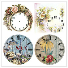 Mosaic 5d diamond painting wall clock 40x40cm for home decoration full square 3d rhinestone stick drill embroidered clock 2024 - buy cheap