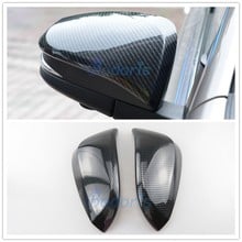 Carbon Fiber Color Door Mirror Cover Overlay Rear View Panel 2015 2016 2017 2018 For Toyota Fortuner AN150 AN160 SW4 Accessories 2024 - buy cheap