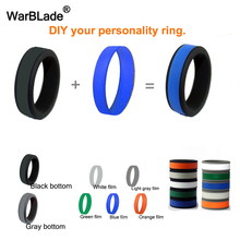 WarBLade New 8mm Can DIY Change Color Silicone Ring For Men Women Hypoallergenic Crossfit Flexible Sports Rubber Finger Ring 2024 - buy cheap