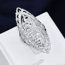 wholesale price for women girl Retro hollow ring Lovely Wedding party silver color ring Cute noble fashion classic Jewelry R698 2024 - купить недорого