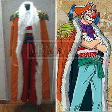 Disfraz de capitán Buggy de ONE PIECE para hombre y mujer, nuevo traje de Anime de una pieza para Cosplay con sombrero, uniforme Unisex 2024 - compra barato