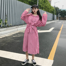 Streetwear Dress Spring Women's New Korea Fashion Lap top Loose Hooded Fashion Student Campus Sweet Dress 2024 - buy cheap