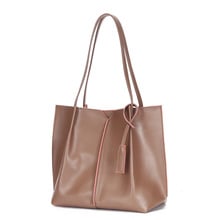 Luxury Split Leather Tote Bag Women Fashion Shoulder Bag High Quality Design Handbag Large Capacity Office Lady Hands Bags Bolsa 2024 - buy cheap