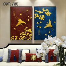 Abstract style Red Blue birds Canvas Art Modern Painting Poster Print For Living Room Aisle Entrance Fashion Artistic Wall Decor 2024 - buy cheap