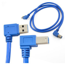 Ft USB 3.0 A male plug 90 degree right angle - USB 3.0 B male right angle Cable 2024 - buy cheap