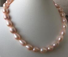 9-10mm baroque gold pink pearl necklace 18inch 14k 2024 - buy cheap