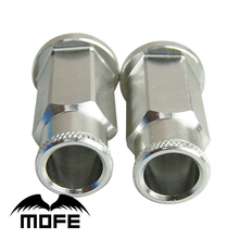 MOFE Racing оригинальный логотип M12 * P1.25 50 мм удлиненный открытый конец колеса автомобиля гайки серебро 2024 - купить недорого