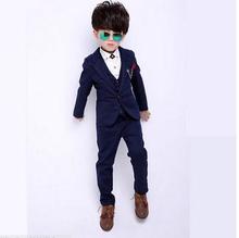 2019 Gentleman Style Boy's Formal Suits Spring Children Clothing Sets for Wedding Kids Prom Suits Blazer + Vest + Pants 3Pcs/Set 2024 - buy cheap
