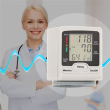 Tensiómetro de muñeca automático con Chip alemán, tonómetro Digital para medir la frecuencia cardíaca, novedad 2024 - compra barato