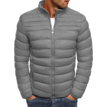 Zogaa jaquetas masculinas de inverno, casaco quente para homens, slim fit, jaquetas e casacos casuais, blusão listrado, casaco para homens 2024 - compre barato