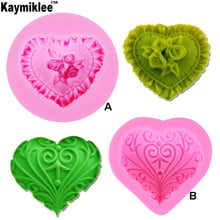 C258 Rose Love Heart Candle Moulds Soap Mold Kitchen-Baking Resin Silicone Form Home Decoration 3D DIY Clay Craft Wax-Making 2024 - buy cheap