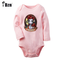 Para sempre tatuagem menina retro arte do bebê recém-nascido meninos meninas outfits macacão impressão infantil bodysuit roupas 100% algodão conjuntos 2024 - compre barato