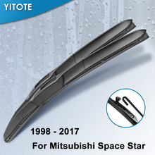 YITOTE Hybrid Wiper Blades for Mitsubishi Space Star Fit Hook Arms Model Year From 1998 to 2017 2024 - buy cheap