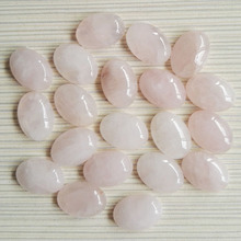 Wholese moda venda quente rosa de cristal naturais contas de Pedra oval CAB CABOCHON 13x18 Pó loose Beads para a jóia mm 50 pçs/lote 2024 - compre barato