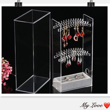 New Acrylic Transparent Crystal Jewelry Plastic PS Showing Shelf Necklace Rack Box Earrings Hanger Nail Art Display Stand 2024 - buy cheap