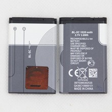 5pcs/lot 1020mah Mobile Phone Battery BL-5C For Nokia 1100 1110 1200 1208 1280 1600 2600 2700 3100 3110 5130 6230 6230i Battery 2024 - buy cheap