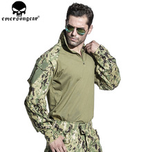 EMERSONGEAR G3 Combat Shirt  Airsoft Paintball Hunting Shirt Army BDU Military Tactical T-shirt AOR2 EM8596 2024 - купить недорого
