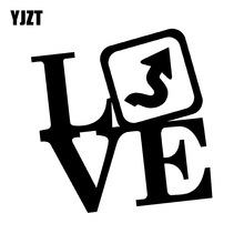 YJZT-pegatinas de letras de amor maravilloso para coche, calcomanía de vinilo negro y plateado, 13CM x 13CM, C11-1394 2024 - compra barato