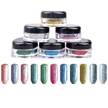 2g/Box Holographic Laser Powder Nail Glitter Holo Chrome Pigment Dust Manicure Pigments DIY Nail Art Decorations 2024 - buy cheap
