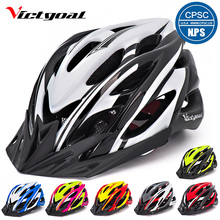 VICTGOAL Bicycle Helmet Light Cycling Helmet Sun Visor Led Backlight Safety MTB Mountain Road Bike Helmets Integrally Molded 2024 - buy cheap