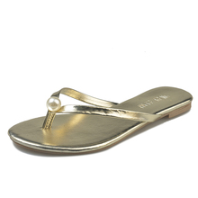 New Summer Women Shoes Woman Flip Flops Female Comfort Cool Casual Shoes Solid Gold Silver Pearl Beach Flip Flop Slides Slipper 2024 - buy cheap